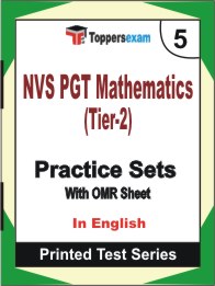 NVS PGT Mathematics (Tier-2) Book in English - Mock Test / Practice Set