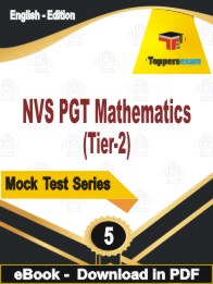 NVS PGT Mathematics (Tier-2)  PDF Book In English - Practice Set