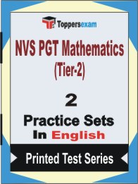 NVS PGT Mathematics (Tier-2) Book in English - Question Paper / Practice Set