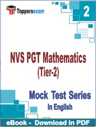 NVS PGT Mathematics (Tier-2) PDF Book In English - Question Paper