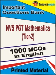 NVS PGT Mathematics (Tier-2) Book in English - Objective MCQ