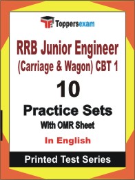 RRB Junior Engineer (Carriage & Wagon) CBT 1 Book in English - Practice Set