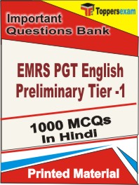 EMRS PGT English Preliminary (Tier -1)   Book in Hindi - Objective MCQ