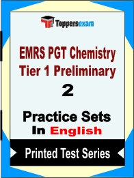 EMRS PGT Chemistry Tier 1 Preliminary Book in English - Question Paper / Practice Set