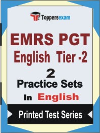 EMRS PGT English  (Tier-2)   Book in English - Question Paper / Practice Set