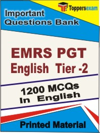 EMRS PGT English  (Tier-2)   Book in English - Objective MCQ