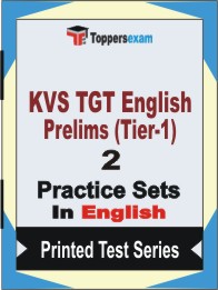 KVS TGT English Prelims ( Tier-1 ) Book in English - Question Paper / Practice Set