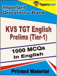 KVS TGT English Prelims ( Tier-1 ) Book in English - Objective MCQ