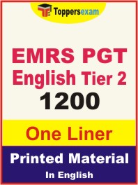 EMRS PGT English (Tier-2) One Liner Book in English