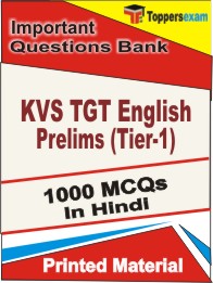 KVS TGT English Prelims ( Tier-1 ) Book in Hindi - Objective MCQ