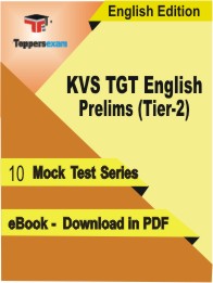 KVS TGT English Prelims ( Tier-2 ) Test PDF Book in English - Mock Test/Practice Set