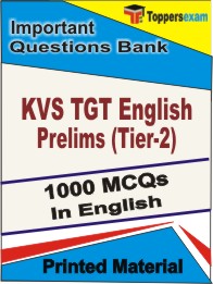 KVS TGT English Prelims ( Tier-2 ) Book in English - Objective MCQ