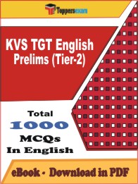 KVS TGT English Prelims ( Tier-2 ) PDF Book In English - MCQ / Objective Questions