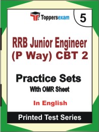 RRB Junior Engineer (P Way) CBT 2 Book in English - Mock Test / Practice Set