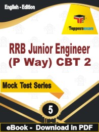 RRB Junior Engineer (P Way) CBT 2 Test PDF Book In English - Practice Set