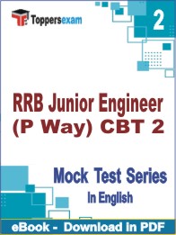 RRB Junior Engineer (P Way) CBT 2 Test PDF Book In English - Question Paper