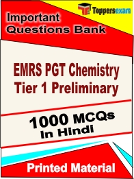 EMRS PGT Chemistry Tier 1 Preliminary Book in Hindi - Objective MCQ