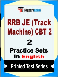RRB JE (Track Machine) CBT 2 Book in English - Question Paper / Practice Set