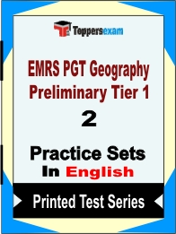 EMRS PGT Geography Preliminary Tier 1 Book in English - Question Paper / Practice Set
