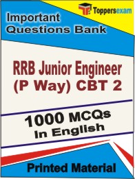 RRB Junior Engineer (P Way) CBT 2 Book in English - Objective MCQ