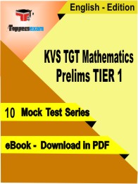 KVS TGT Mathematics Prelims (TIER 1) Test PDF Book in English - Mock Test/Practice Set