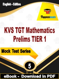 KVS TGT Mathematics Prelims (TIER 1) Test PDF Book In English - Practice Set