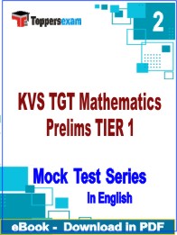 KVS TGT Mathematics Prelims (TIER 1) Test PDF Book In English - Question Paper