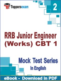 RRB Junior Engineer (Works) CBT 1 Test PDF Book In English - Question Paper