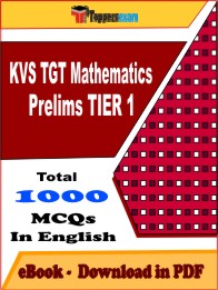 KVS TGT Mathematics Prelims (TIER 1) PDF Book in English - MCQ / Objective Questions