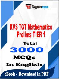 KVS TGT Mathematics Prelims (TIER 1) PDF Book in English - MCQ / Objective Questions
