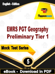 EMRS PGT Geography Preliminary Tier 1  PDF Book In English - Practice Set
