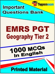 EMRS PGT Geography Tier 2 Book in English - Objective MCQ