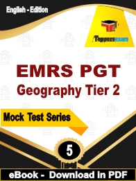 EMRS PGT Geography Tier 2  PDF Book In English - Practice Set
