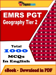 EMRS PGT Geography Tier 2 PDF Book In English - MCQ / Objective Questions