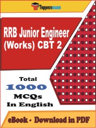 RRB Junior Engineer (Works) CBT 2 PDF Book in English - MCQ / Objective Questions