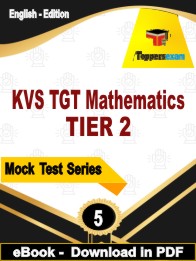 KVS TGT Mathematics TIER 2 Test PDF Book In English - Practice Set