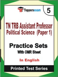 TN TRB Assistant Professor Political Science (Paper 1) Book in English - Mock Test / Practice Set