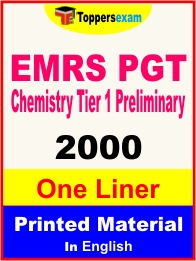 EMRS PGT Chemistry Tier 1 Preliminary One Liner Book in English