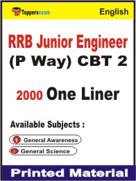 RRB Junior Engineer (P Way) CBT 2 One Liner Book in English