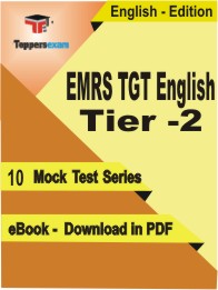 EMRS TGT English (Tier- 2)  Test PDF Book in English - Mock Test/Practice Set