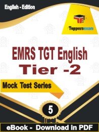 EMRS TGT English (Tier- 2)  Test PDF Book In English - Practice Set