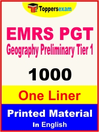 EMRS PGT Geography Preliminary Tier 1 One Liner Book in Hindi