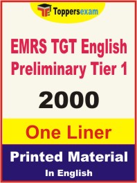 EMRS TGT English Preliminary (Tier-1) One Liner Book in English