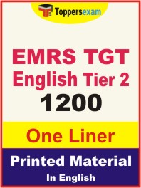 EMRS TGT English (Tier-2) One Liner Book in English