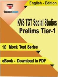 KVS TGT Social Studies Prelims (Tier-1)  Test PDF Book in English - Mock Test/Practice Set