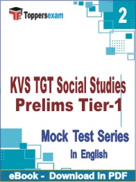 KVS TGT Social Studies Prelims (Tier-1)  Test PDF Book In English - Question Paper