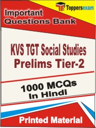 KVS TGT Social Studies Prelims (Tier-2)   Book in Hindi - Objective MCQ