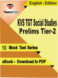 KVS TGT Social Studies Prelims (Tier-2)  Test PDF Book in English - Mock Test/Practice Set