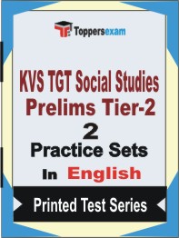 KVS TGT Social Studies Prelims (Tier-2)   Book in English - Question Paper / Practice Set