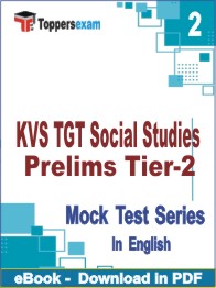 KVS TGT Social Studies Prelims (Tier-2)  Test PDF Book In English - Question Paper